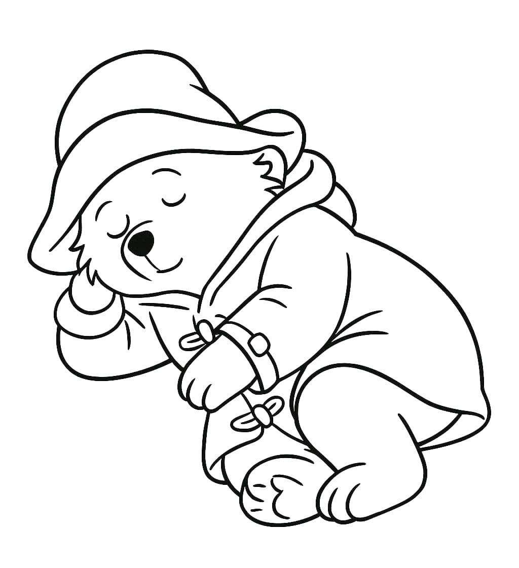 パディントン 描く ぬりえ