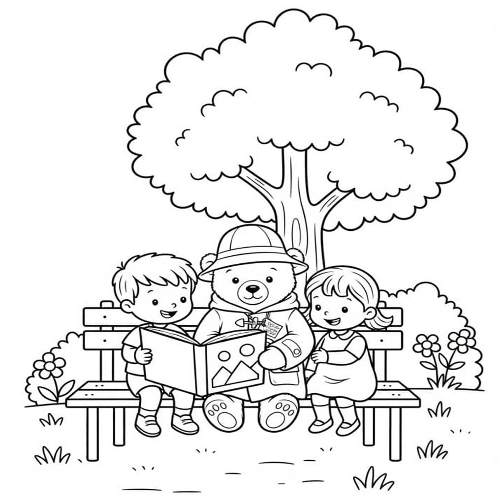 パディントン 無料で印刷可能 ぬりえ