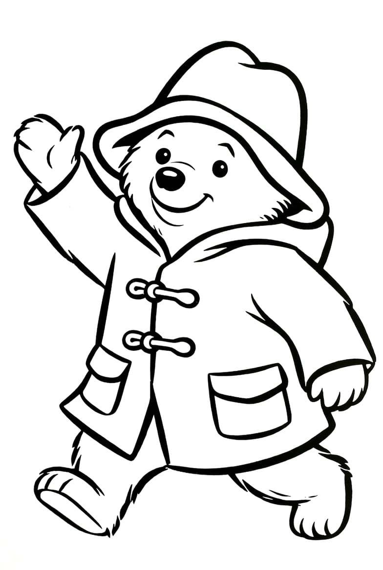 パディントン 無料で ぬりえ