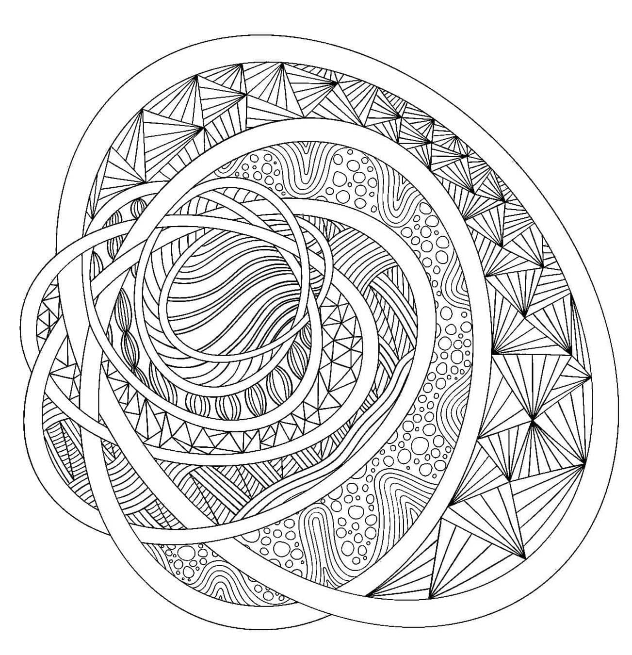 パターンを無料で描く ぬりえ