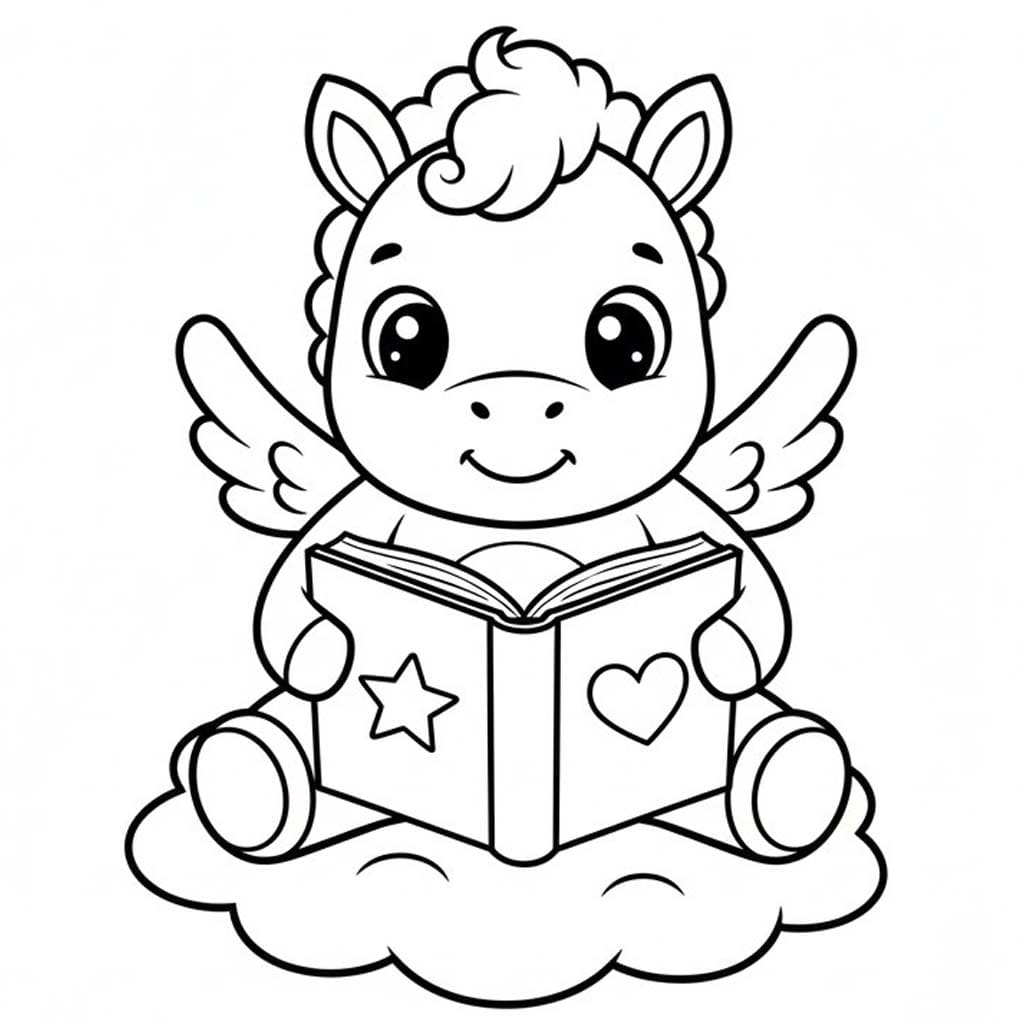 ペガサス 描画 ぬりえ