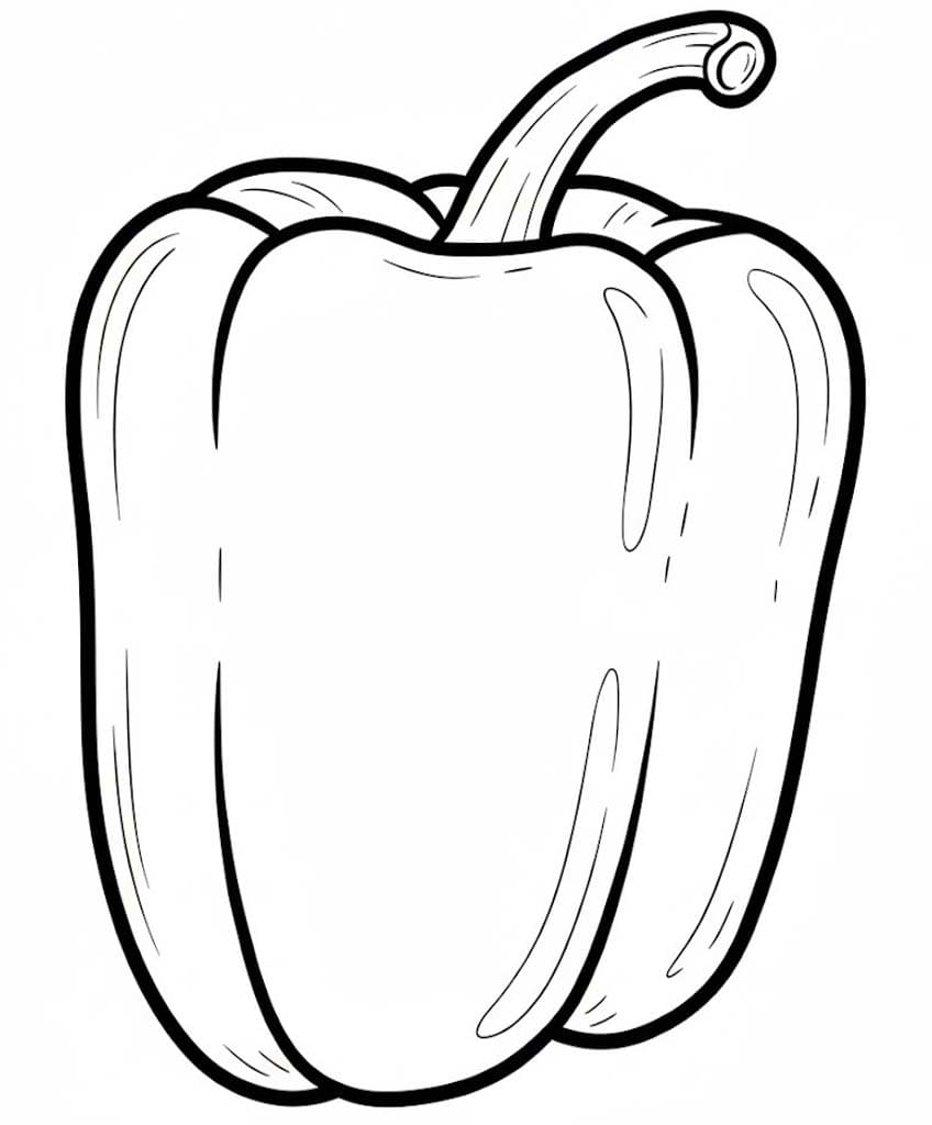 ピーマン 描画 ぬりえ