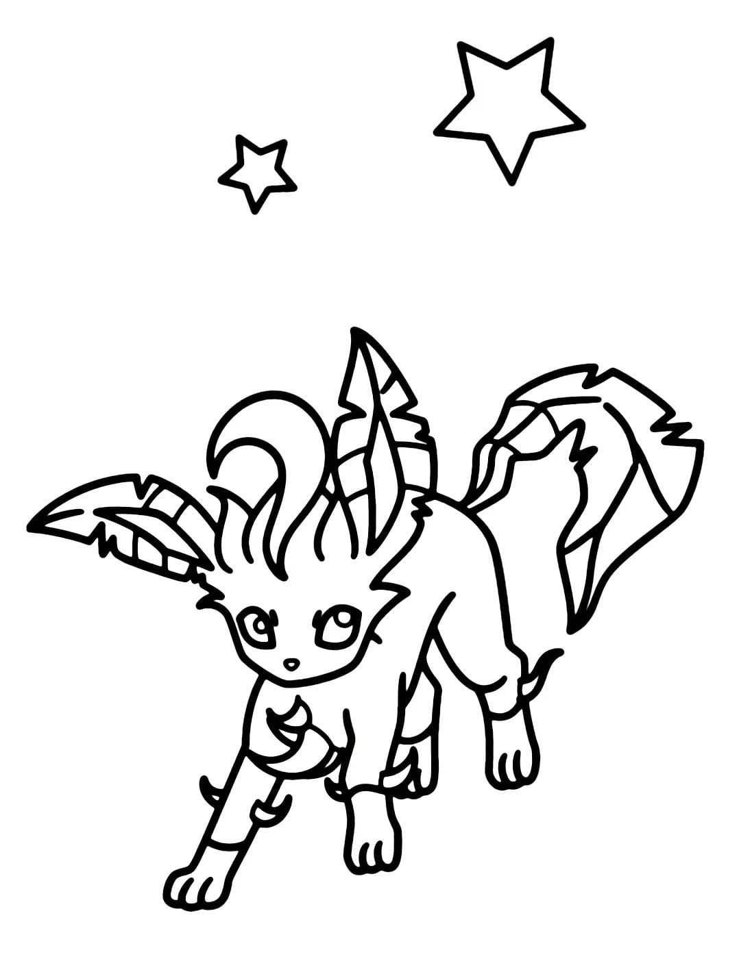 ポケモン リーフィア 印刷可能 ぬりえ