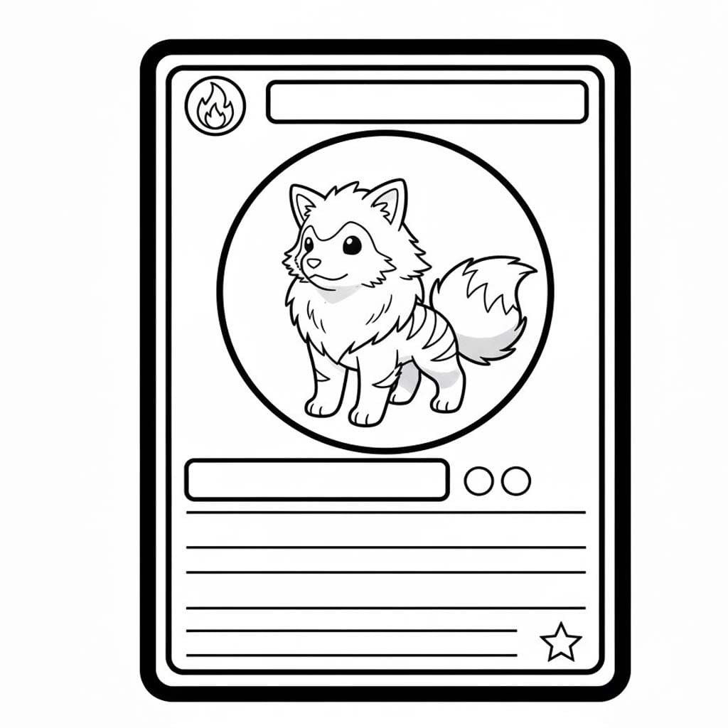 ポケモンカード アルカニン ぬりえ