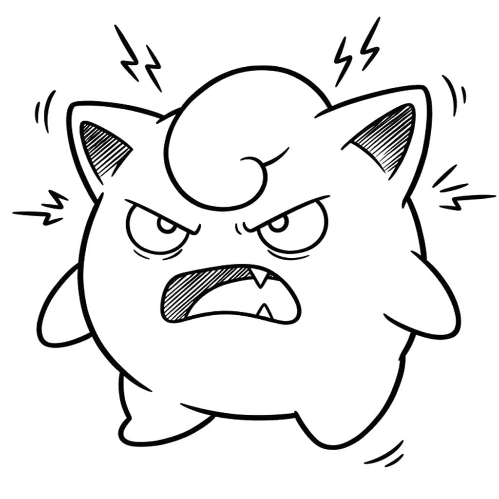 プリン ポケモン 5 ぬりえ