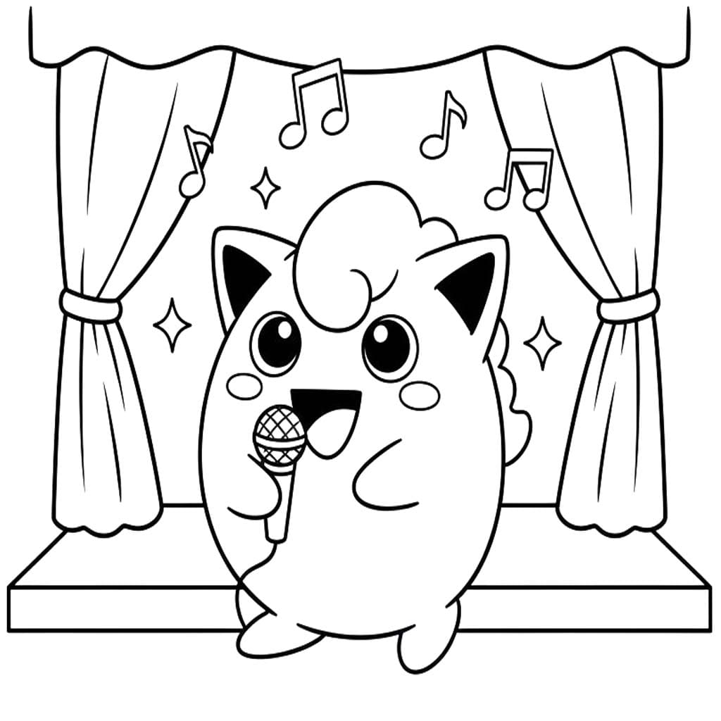 プリン ポケモン 8 ぬりえ