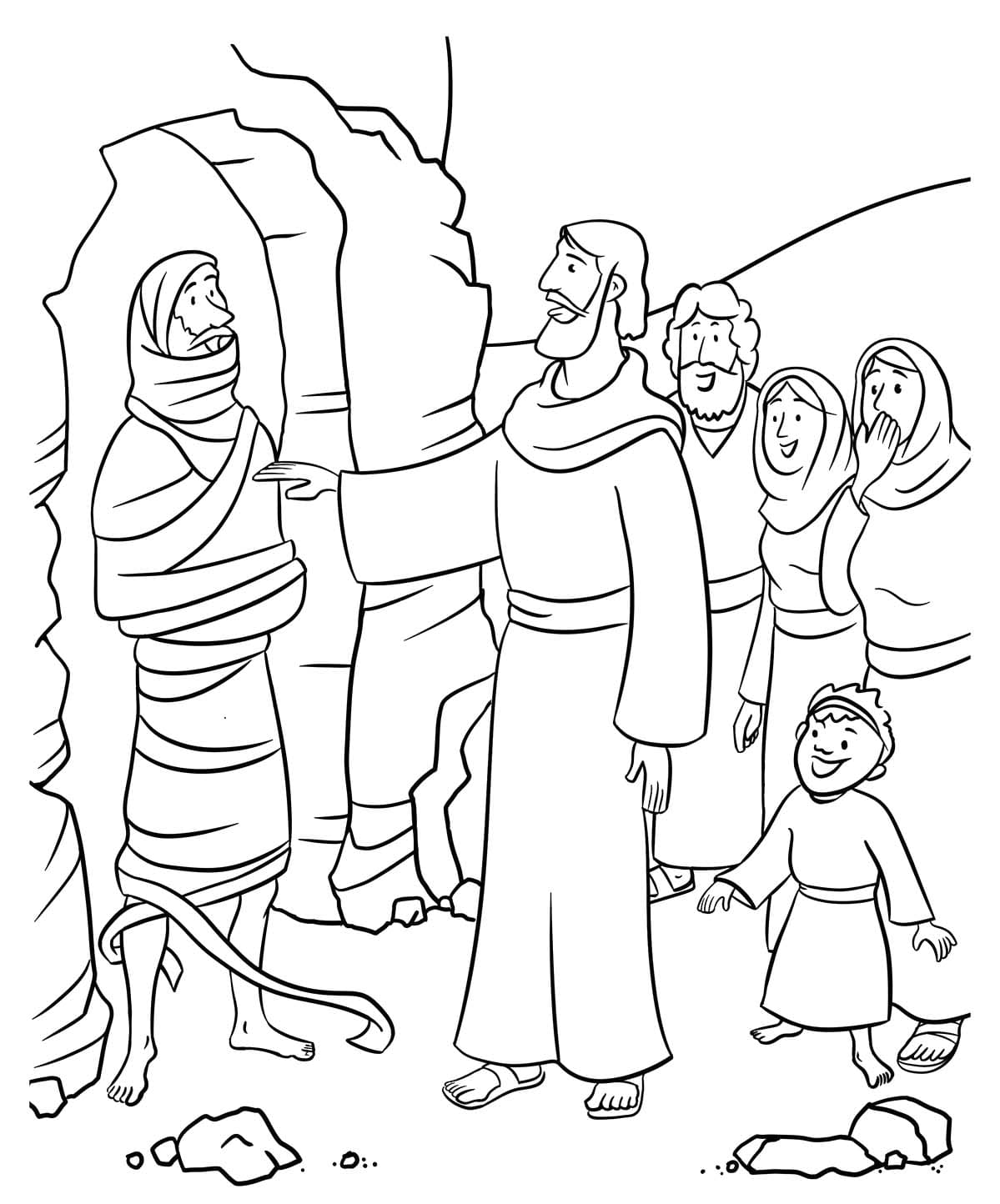 ラザロ 印刷 ぬりえ