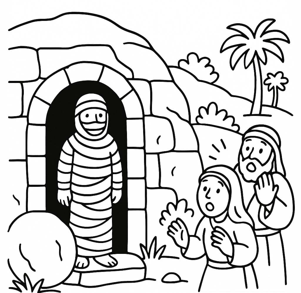 ラザロ 無料 ぬりえ