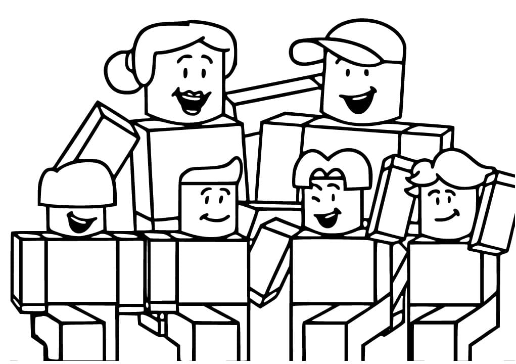 Roblox 印刷可能 ぬりえ