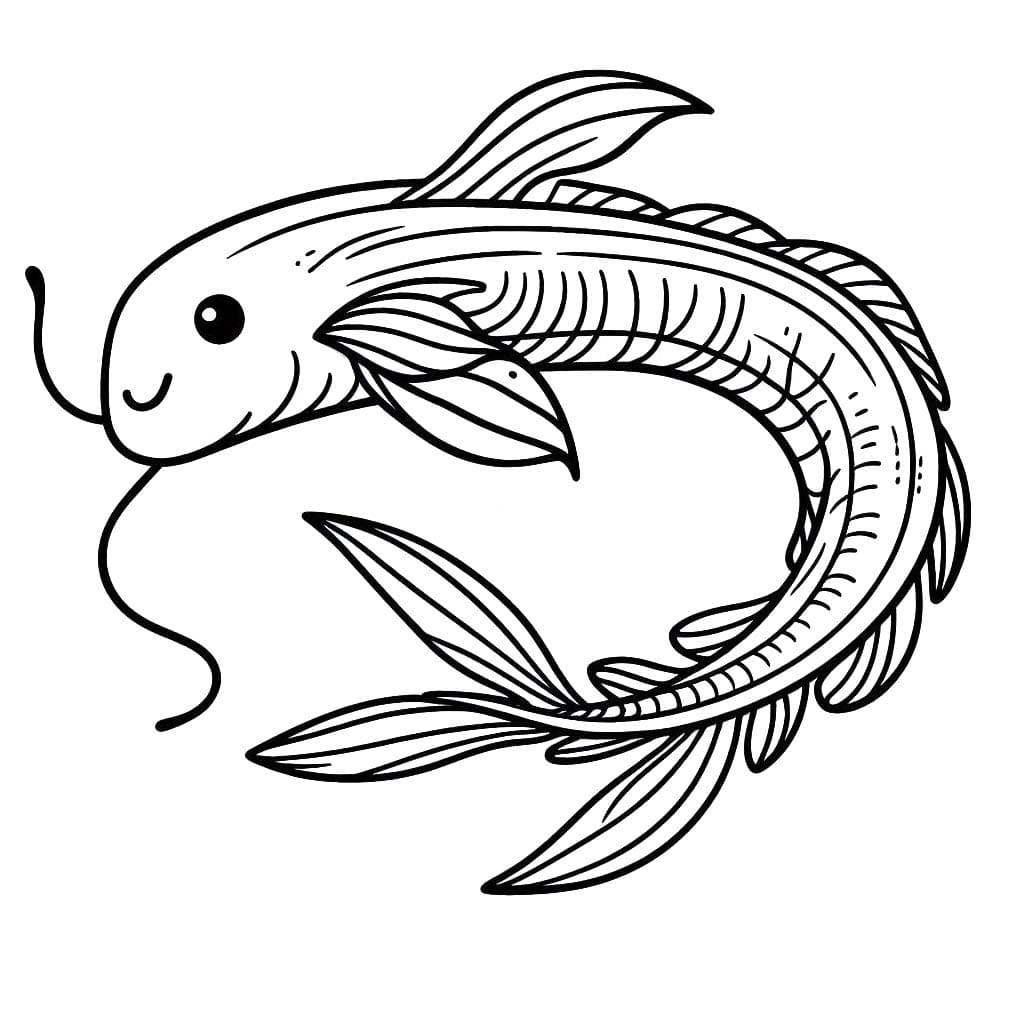 リュウグウノツカイの画像を描く ぬりえ