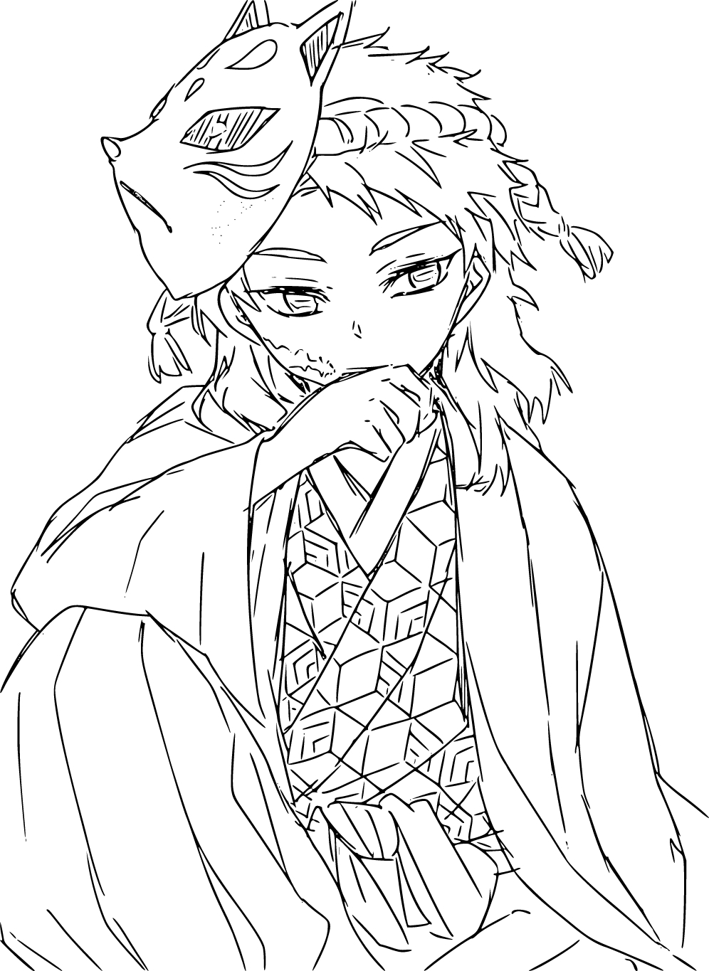 錆兎 画像 ぬりえ