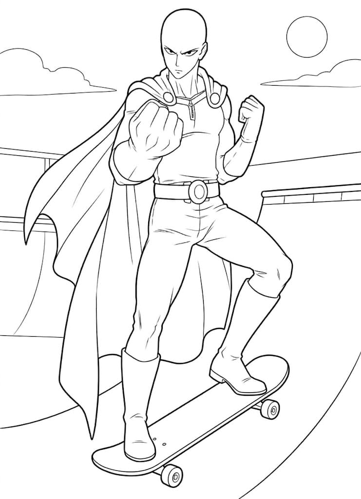 サイタマ 無料で印刷可能 ぬりえ