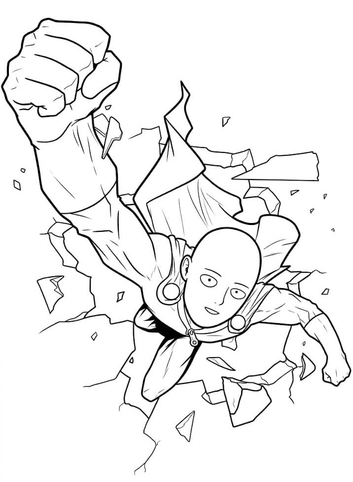 サイタマ 無料で ぬりえ