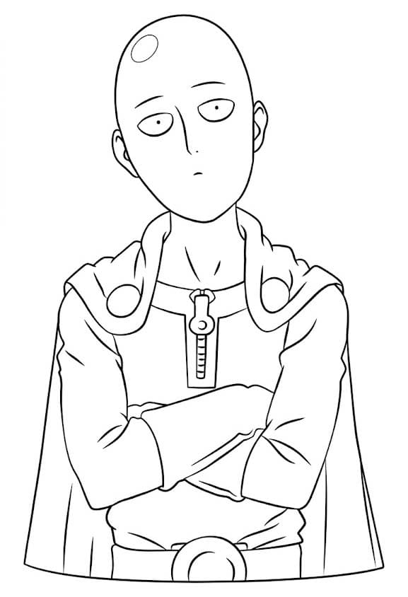 サイタマ 無料 ぬりえ