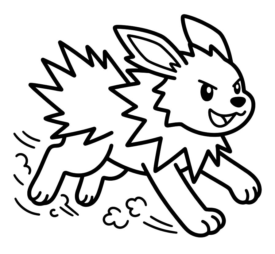 サンダース 描く ぬりえ
