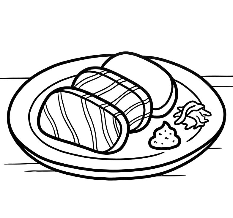 刺身 描画 ぬりえ