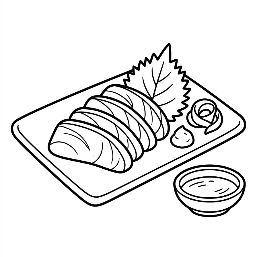 刺身 描く ぬりえ
