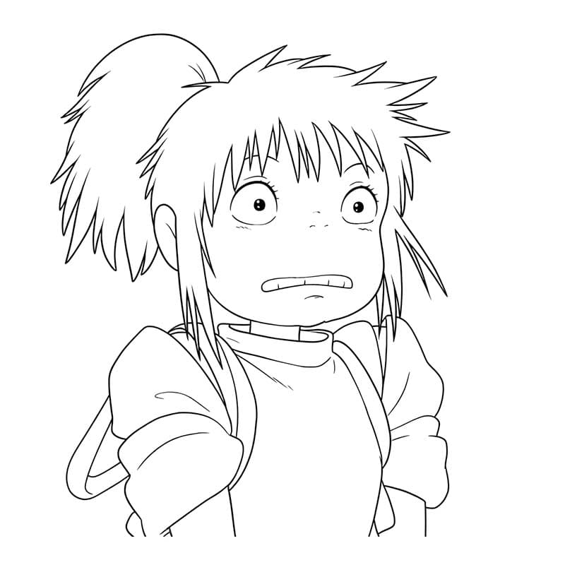 千と千尋の神隠し 描画 ぬりえ