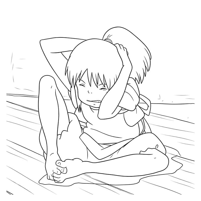 千と千尋の神隠し 簡単 ぬりえ