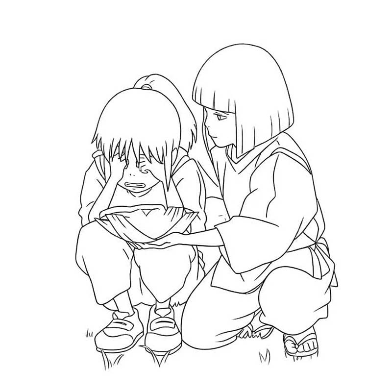 千と千尋の神隠し 無料 ぬりえ