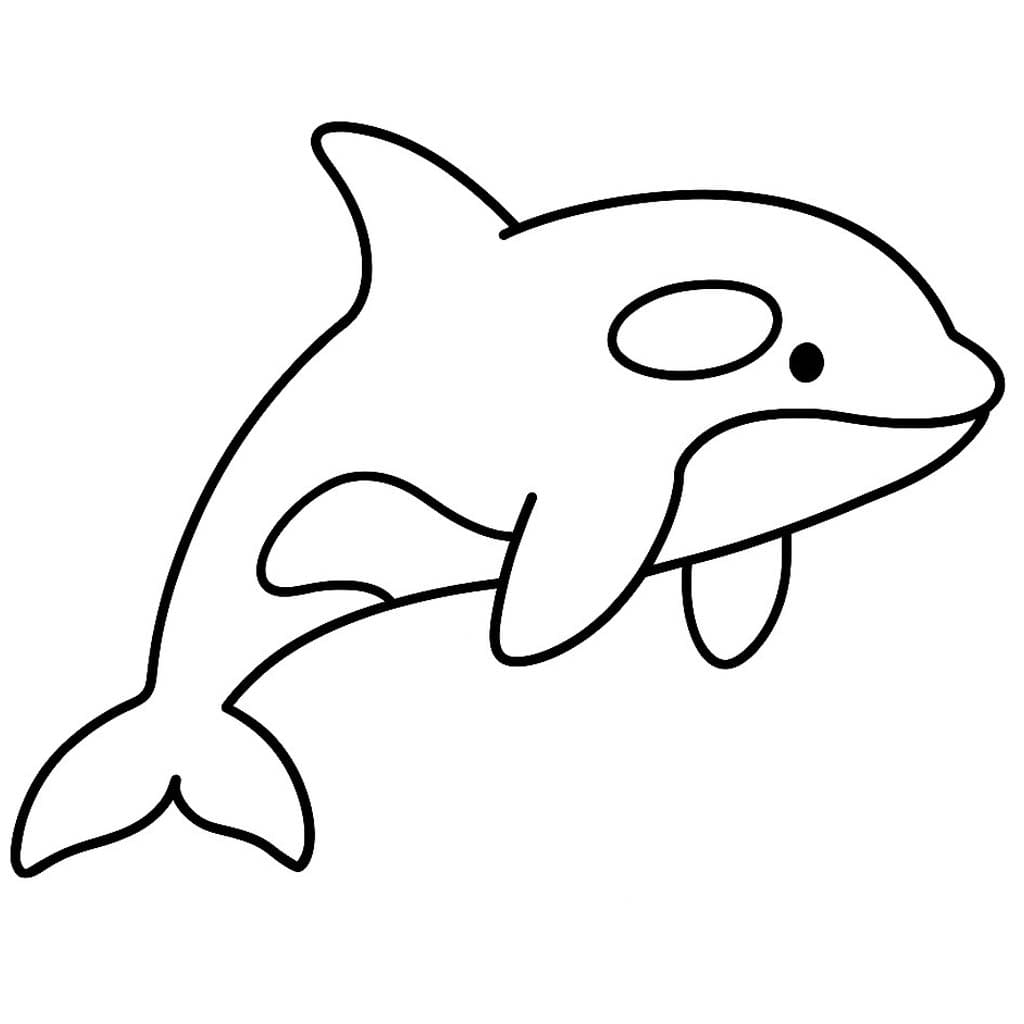 シャチ ぬりえ ぬりえ