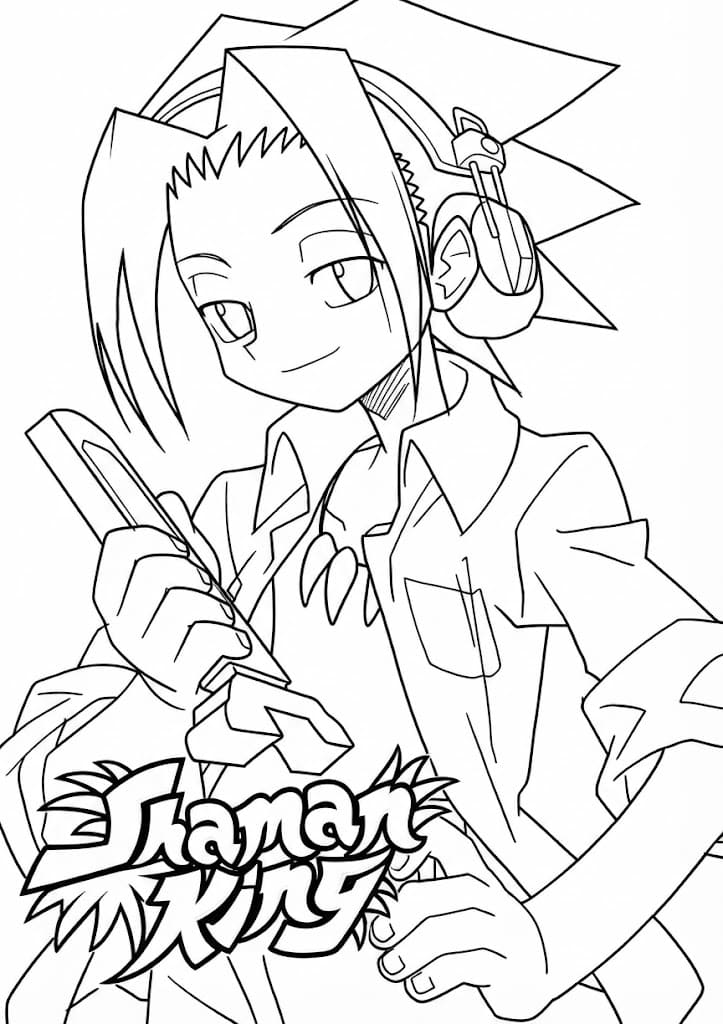 シャーマンキング 描画 ぬりえ