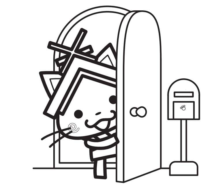 しまねっこ 描画 ぬりえ