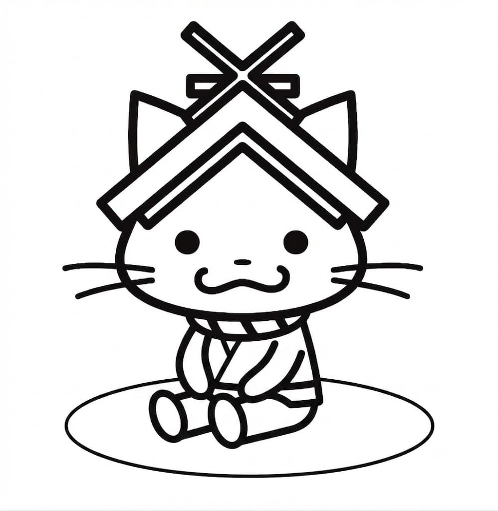 しまねっこ 印刷可能 ぬりえ
