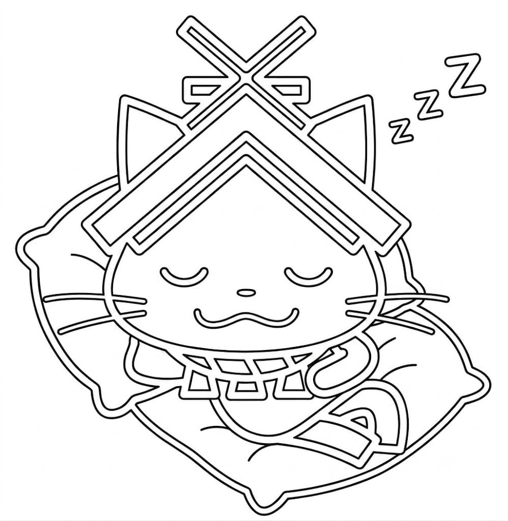 しまねっこ 描く ぬりえ