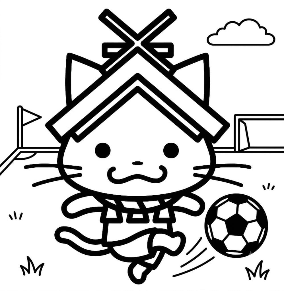 しまねっこ 無料 ぬりえ