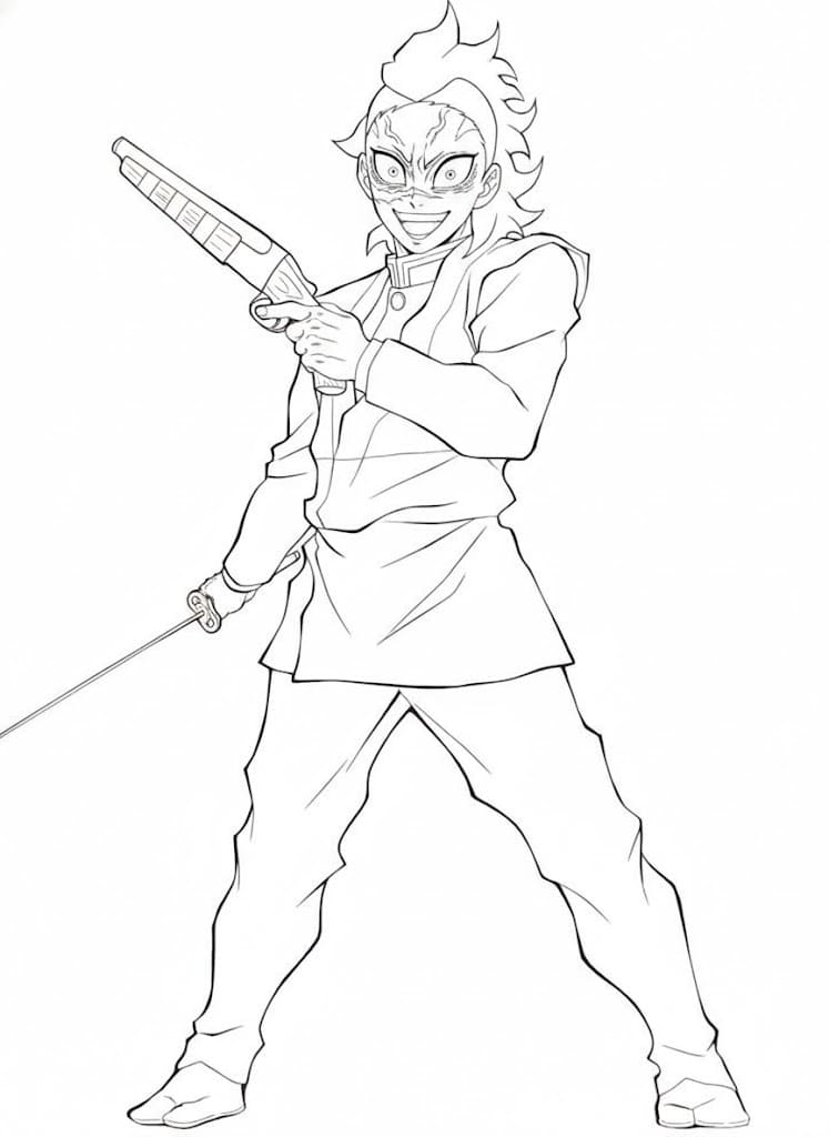 しなずがわげんや 3 ぬりえ