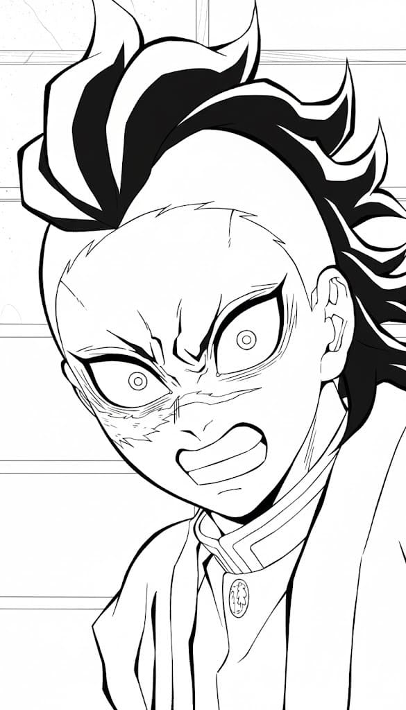 しなずがわげんや 基本的な ぬりえ