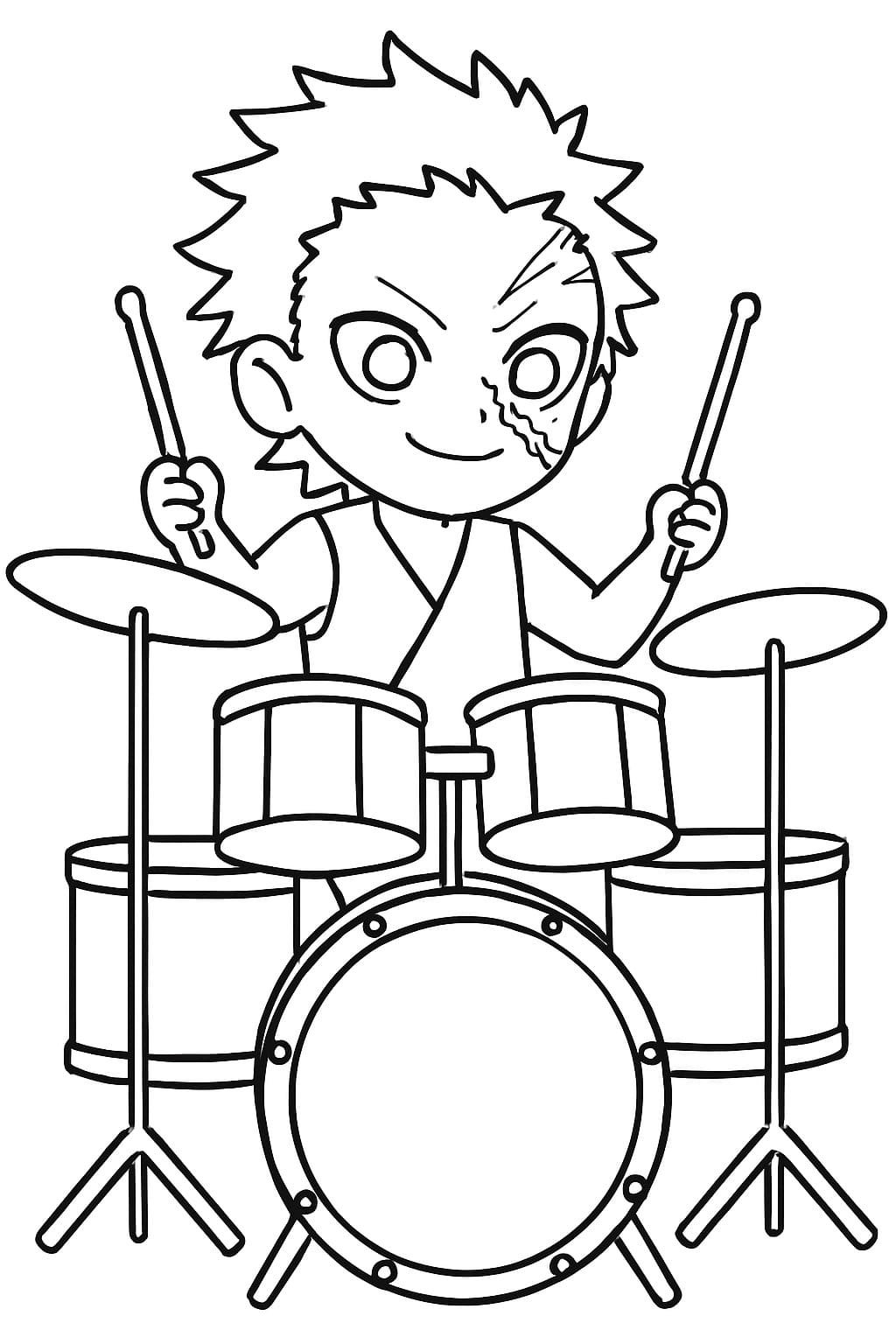 しなずがわげんや 単純 ぬりえ