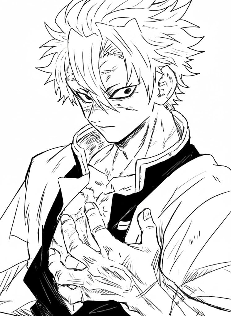 しなずがわさねみ 2 ぬりえ