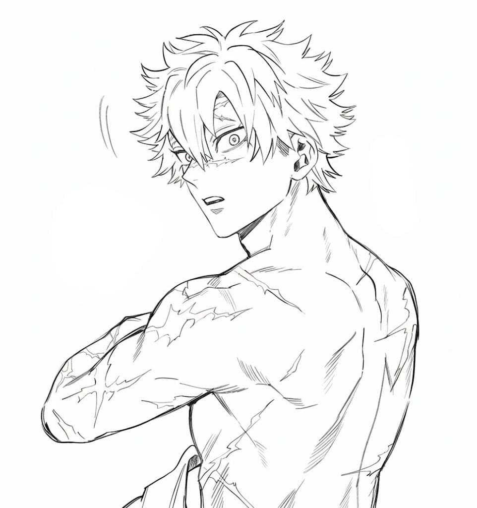 しなずがわさねみ 4 ぬりえ