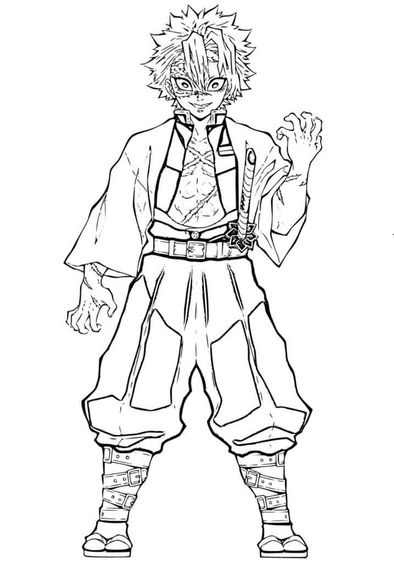 しなずがわさねみ 単純 ぬりえ