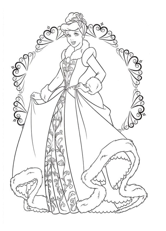 シンデレラ 5 ぬりえ