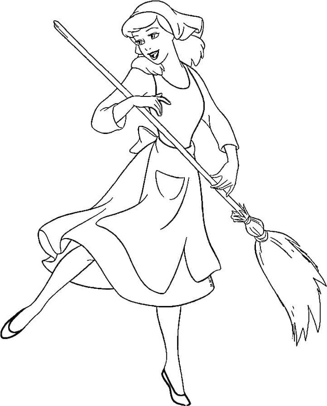 シンデレラ 画像 ぬりえ