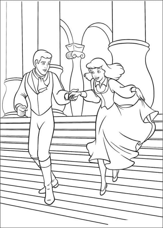 シンデレラ  印刷可能 ぬりえ