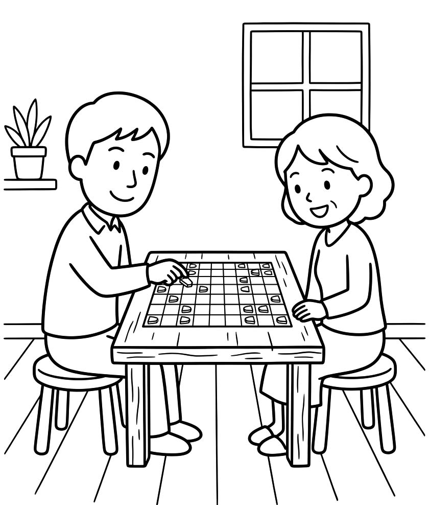 将棋 印刷 ぬりえ