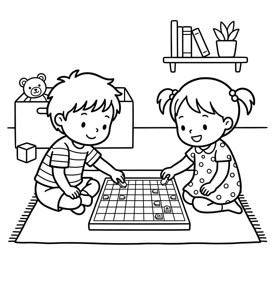 将棋 描く ぬりえ