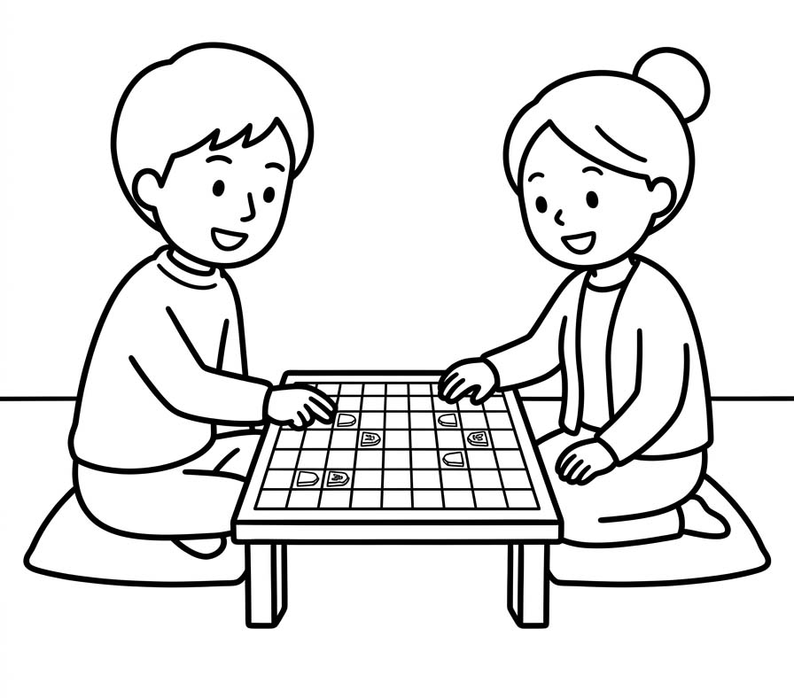 将棋 無料で ぬりえ