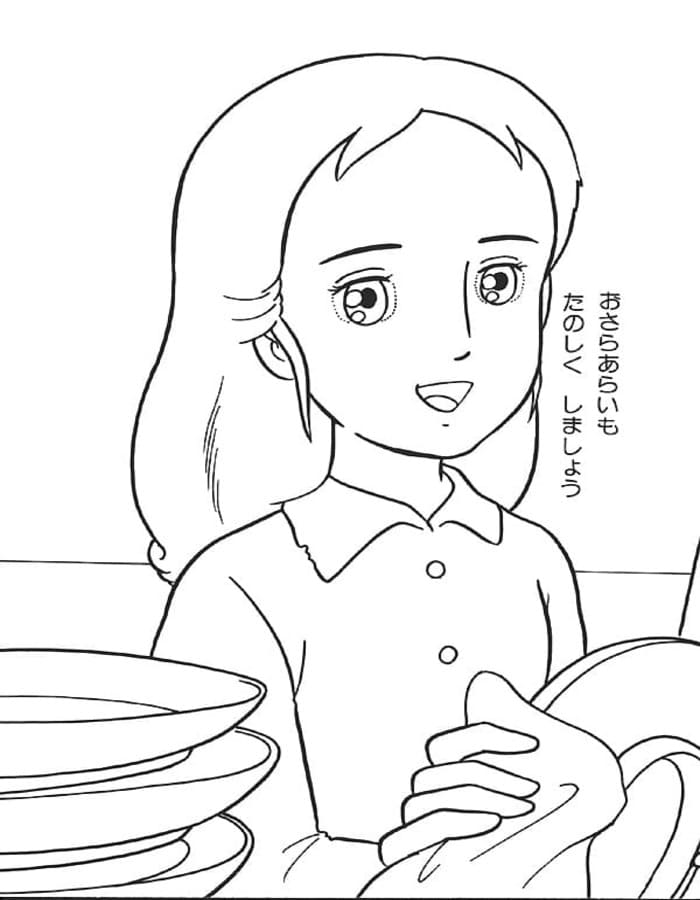 小公女セーラ 画像 ぬりえ