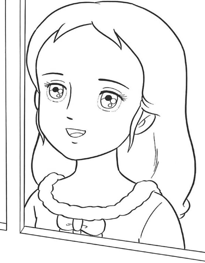 小公女セーラ ぬりえ ぬりえ