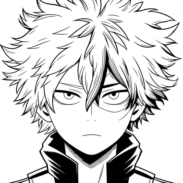 Shoto Todoroki 2 ぬりえ
