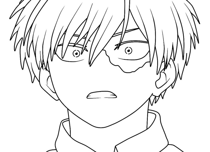 Shoto Todoroki 4 ぬりえ
