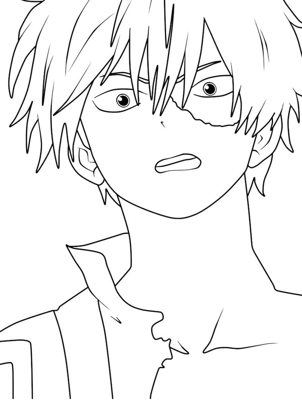 Shoto Todoroki 8 ぬりえ