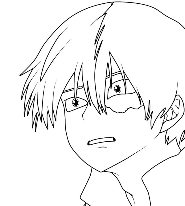 Shoto Todoroki 描く ぬりえ