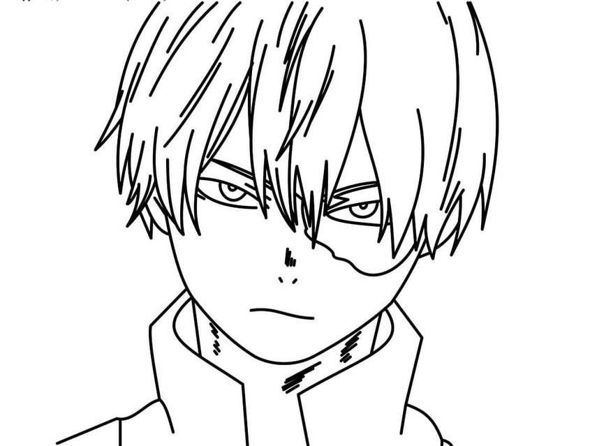 Shoto Todoroki 無料 ぬりえ