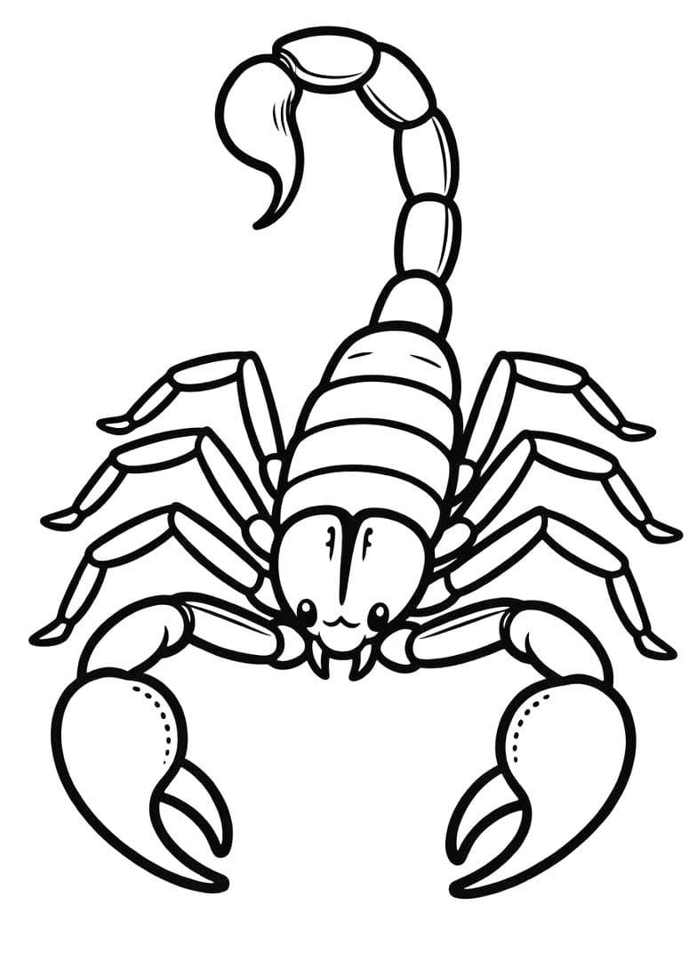 スコーピオン 印刷可能 ぬりえ